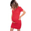 Vestido maternal Mom rojo - Trenda