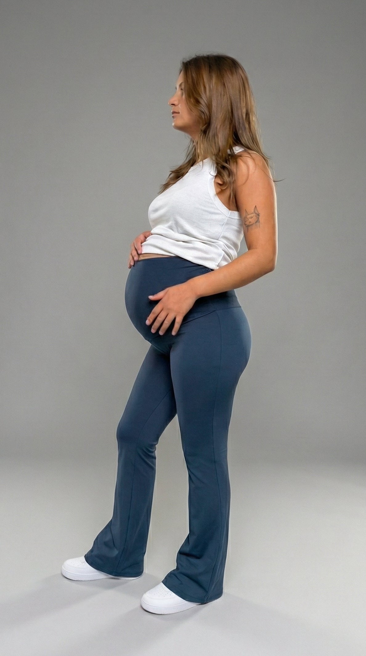 Calza maternal FLARE suplex petroleo Imagen principal del producto