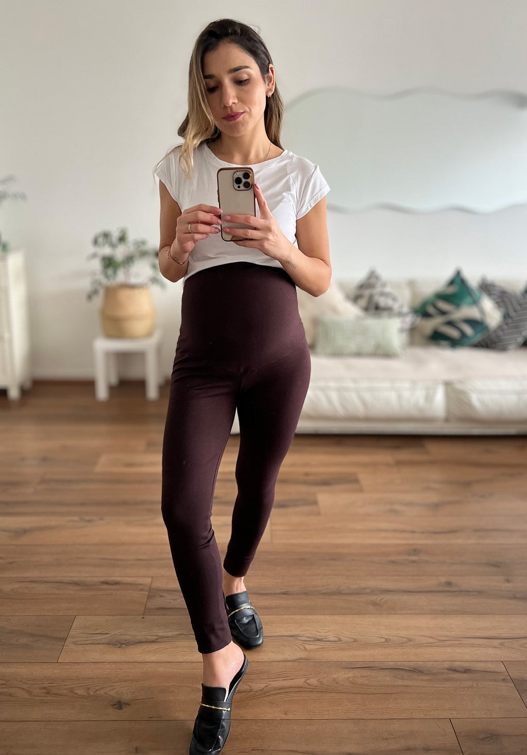 Calza maternal MOM chocolate