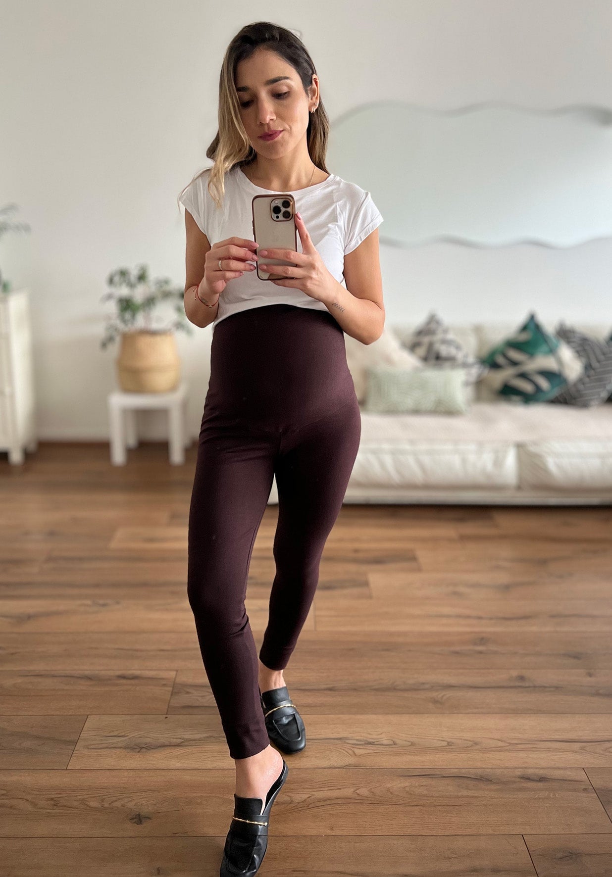 Calza maternal MOM chocolate