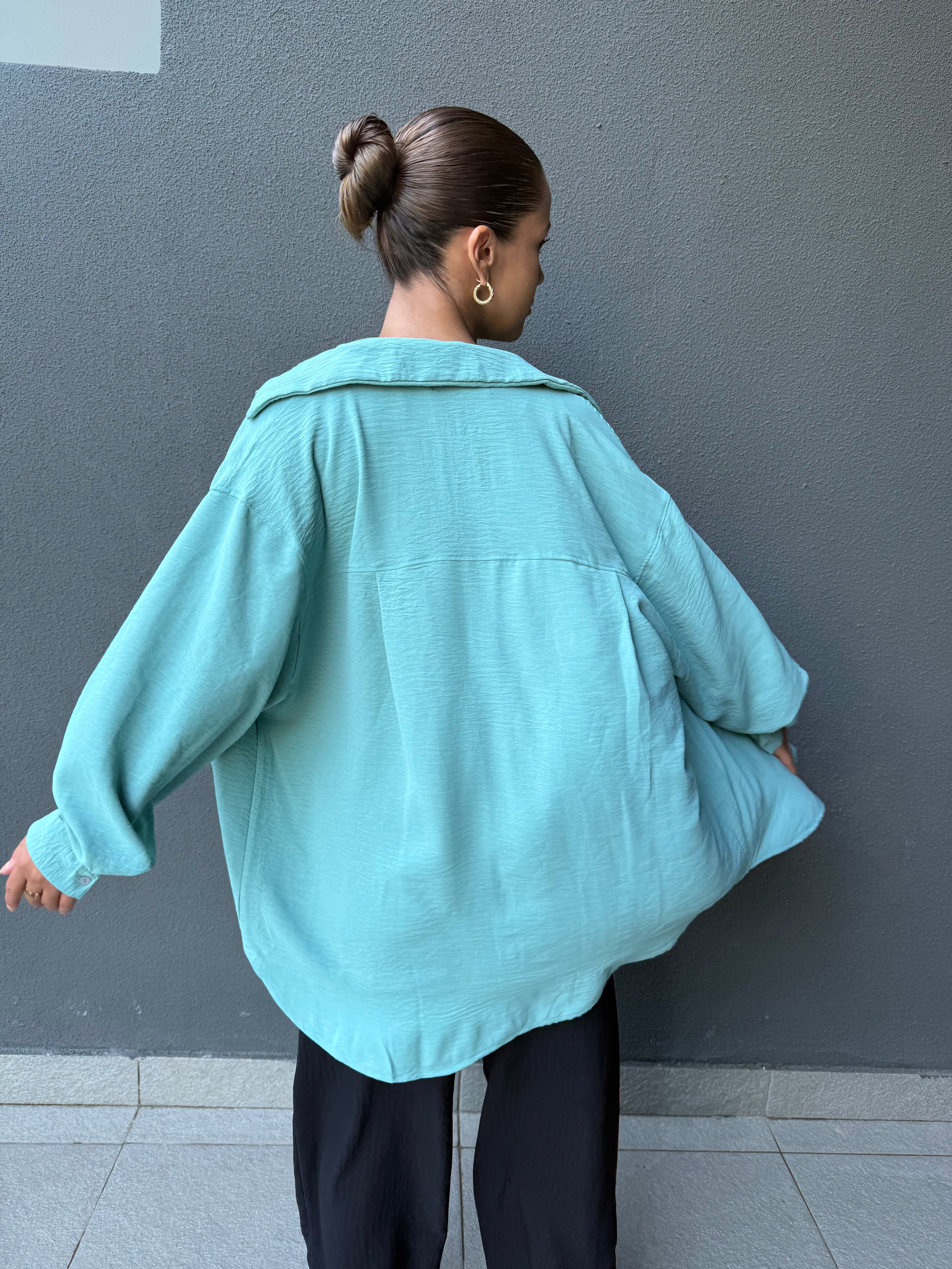 Blusa embarazo y lactancia Mallorca verde