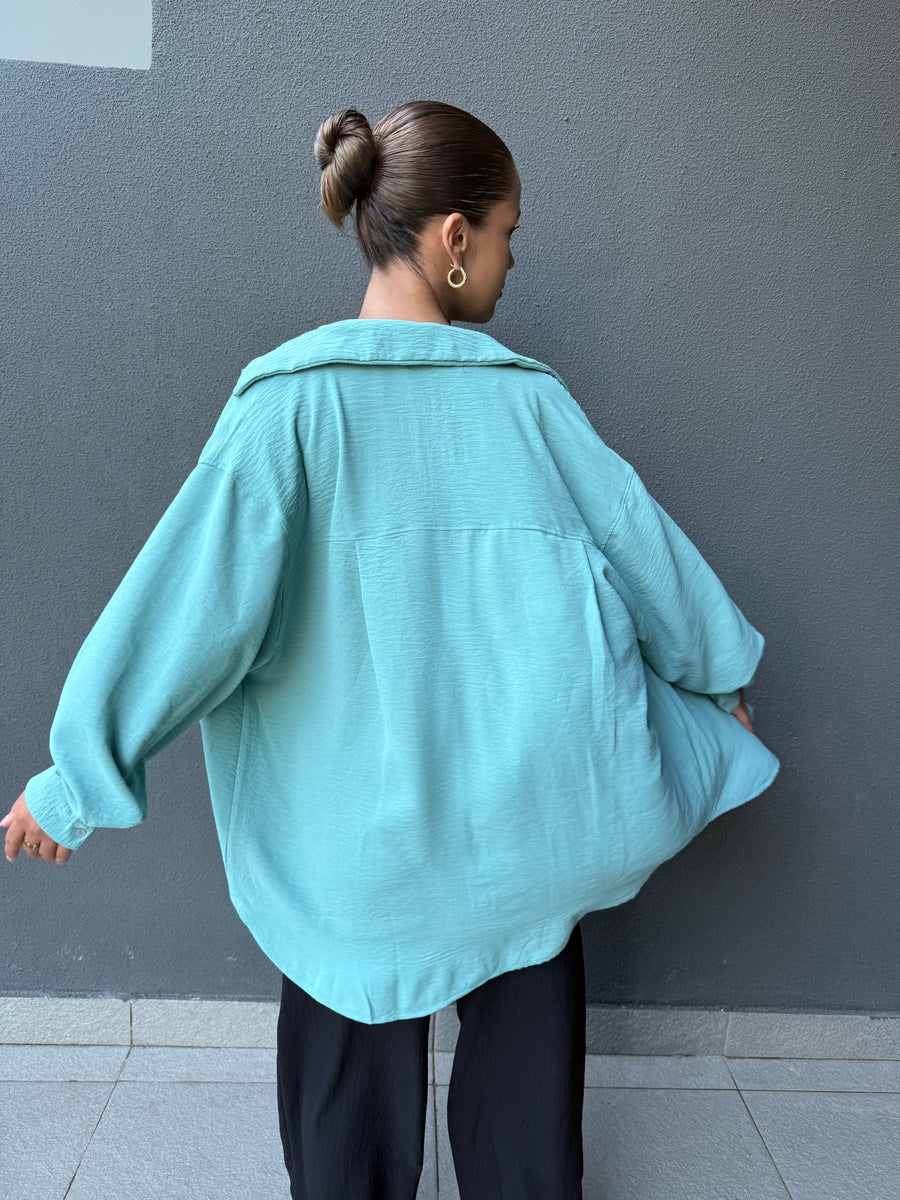 Blusa embarazo y lactancia Mallorca verde