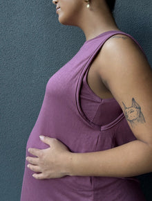 Polera maternal y lactancia Praga rosa rubor