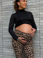 Pantalón flare maternal Tokio, leopardo