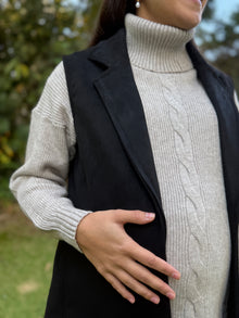 Blazer sastrero Sídney gamuza negro