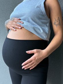 Calza maternal pitillo negra
