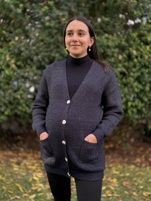 Cardigan maternal Seoul tejido azul marino