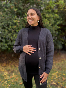 Cardigan maternal Seoul tejido azul marino