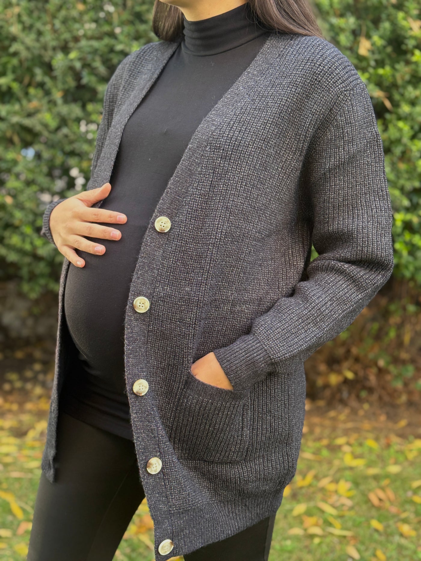 Cardigan maternal Seoul tejido azul marino