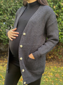 Cardigan maternal Seoul tejido azul marino