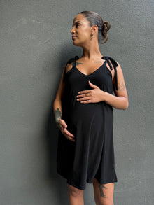 Vestido embarazo y lactancia Santorini negro
