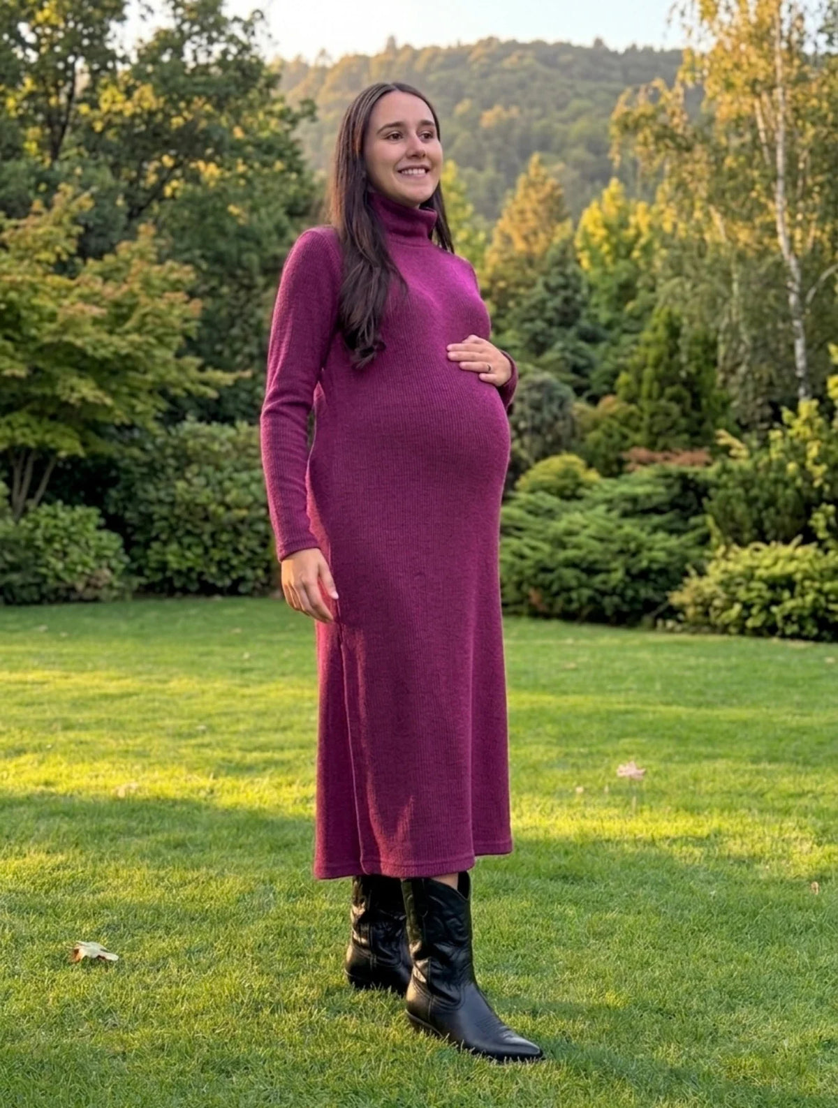 Vestido maternal Niza canutón cuello beatle