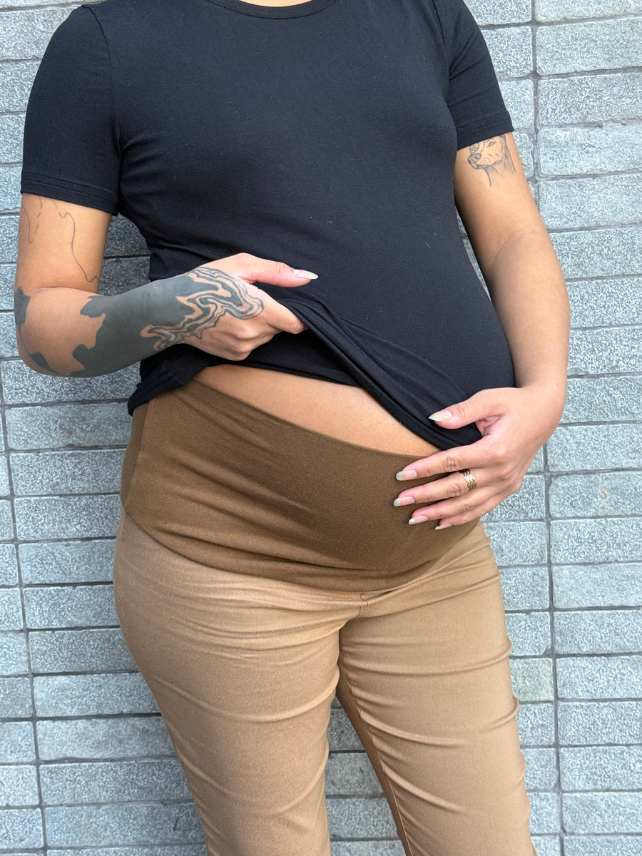 Pantalón maternal Dallas camel