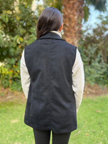 Blazer sastrero Sídney gamuza negro