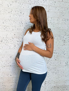 Polera maternal Milán blanca
