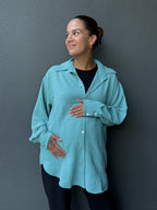 Blusa embarazo y lactancia Mallorca verde