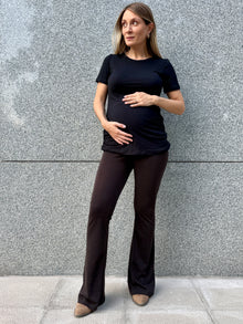 Calza maternal flare Múnich chocolate