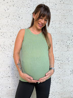 Polera maternal Milán verde