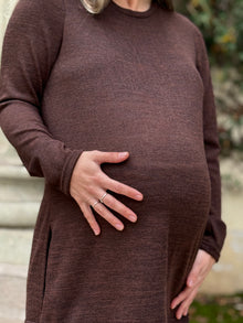 Polera Maternal Santander manga larga Chocolate