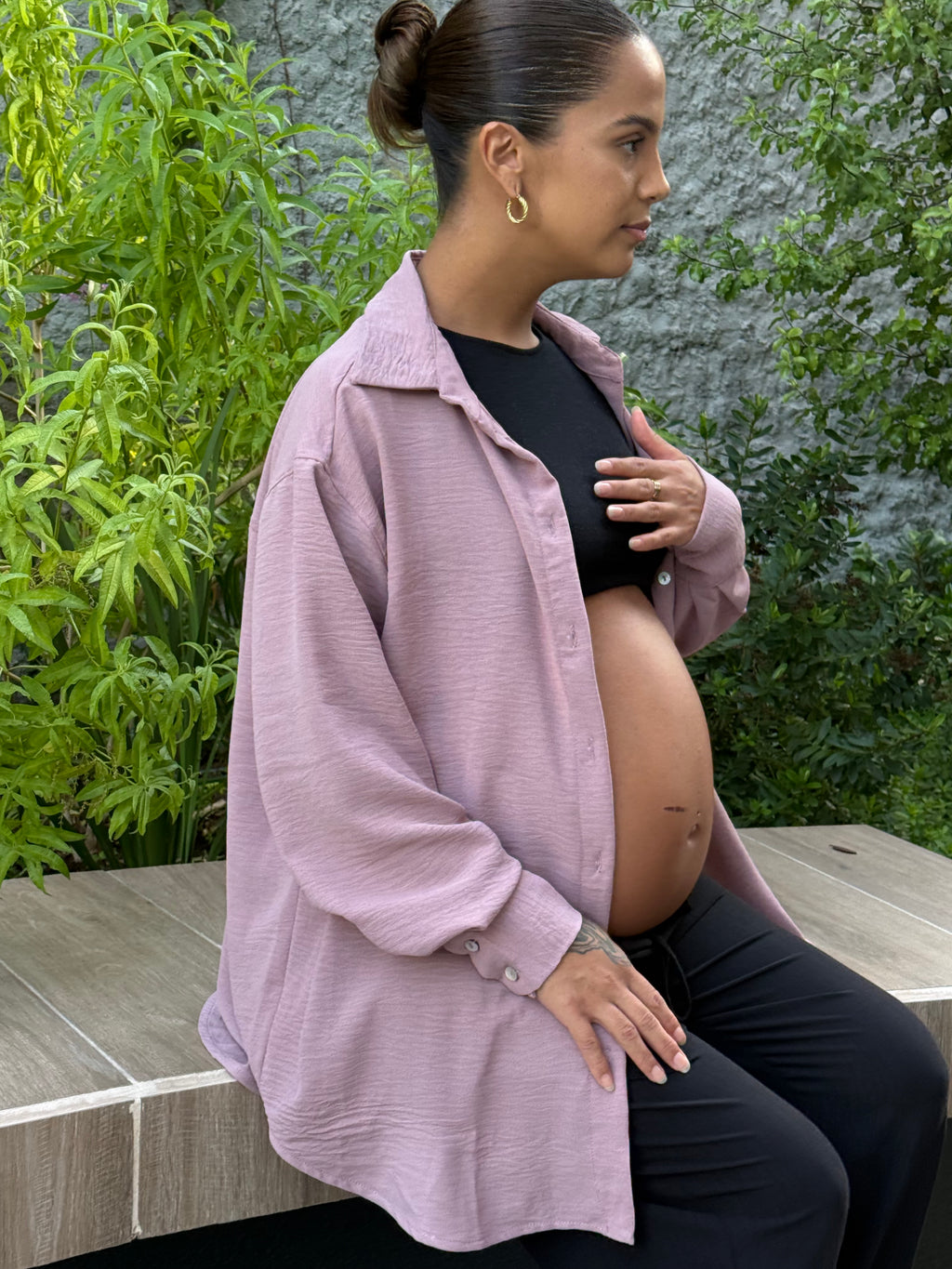 Blusa embarazo y lactancia Mallorca rosa