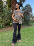 Polera maternal Cairo leopardo