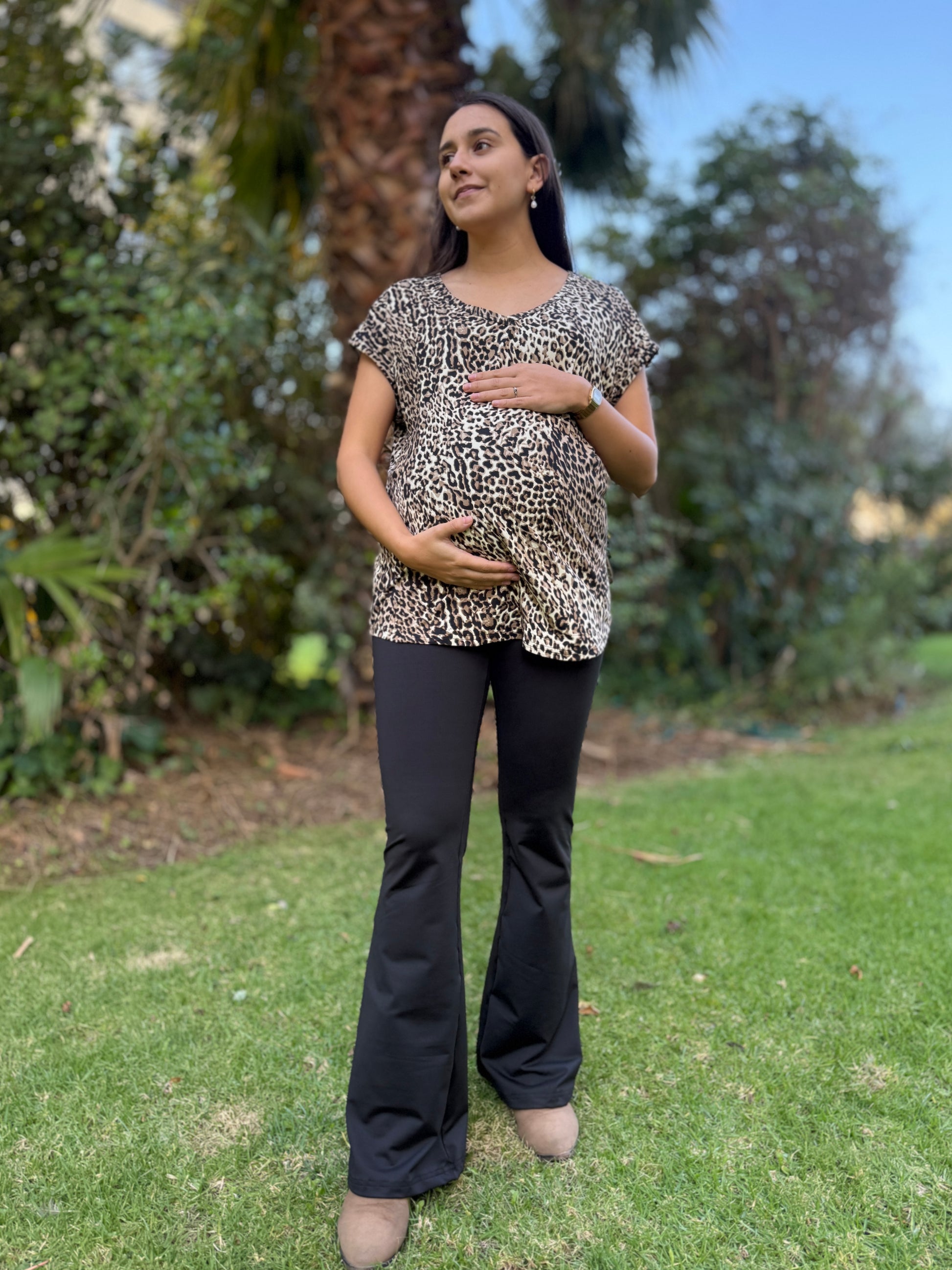 Polera maternal Cairo leopardo