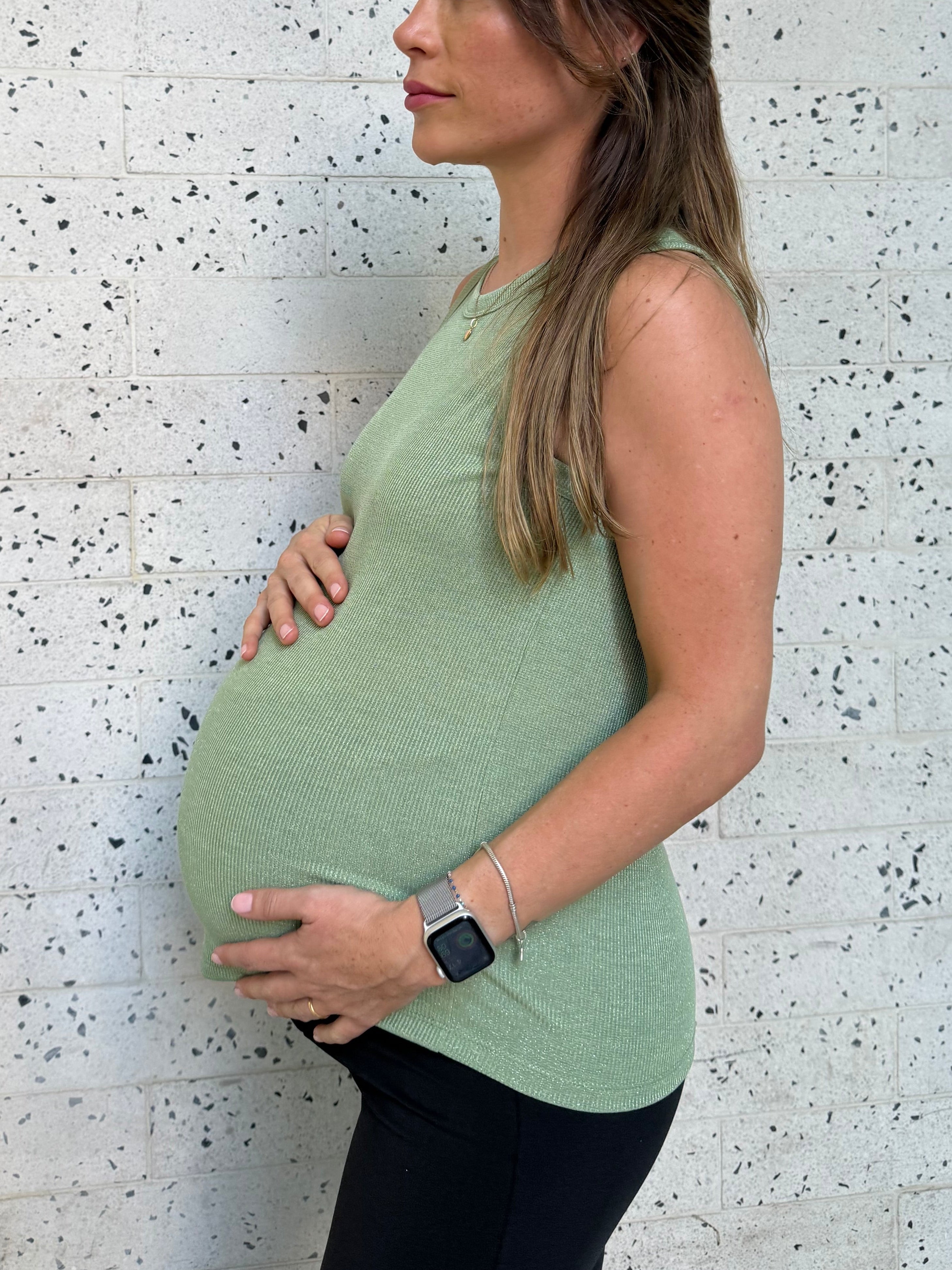 Polera maternal Milán verde