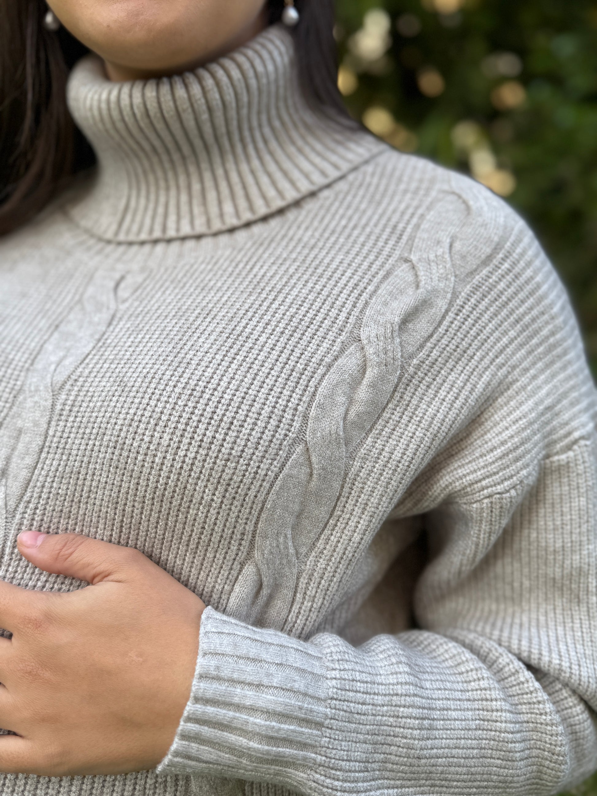 Sweater maternal Aspen Beige