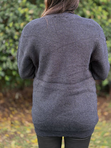 Cardigan maternal Seoul tejido azul marino