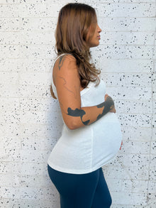 Polera maternal Milán blanca
