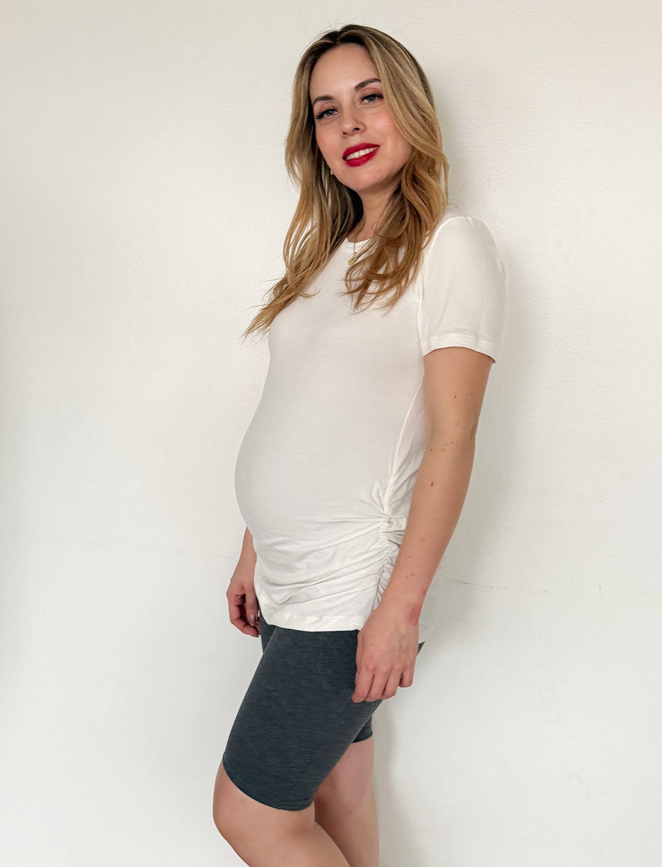 Calza Biker maternal marengo - Trenda 