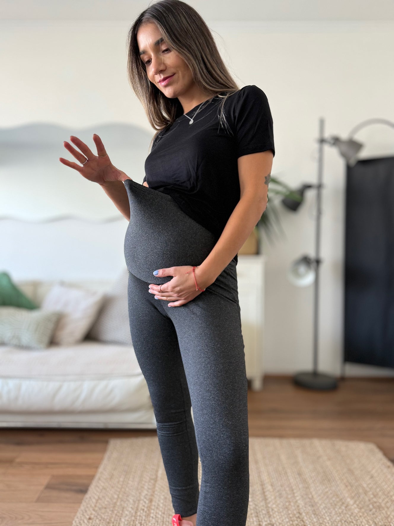 Calza maternal suplex gris marengo - Trenda 