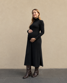 Vestido maternal Niza canuton negro