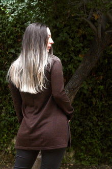 Polera Maternal Santander manga larga Chocolate