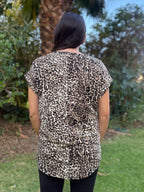 Polera maternal Cairo leopardo