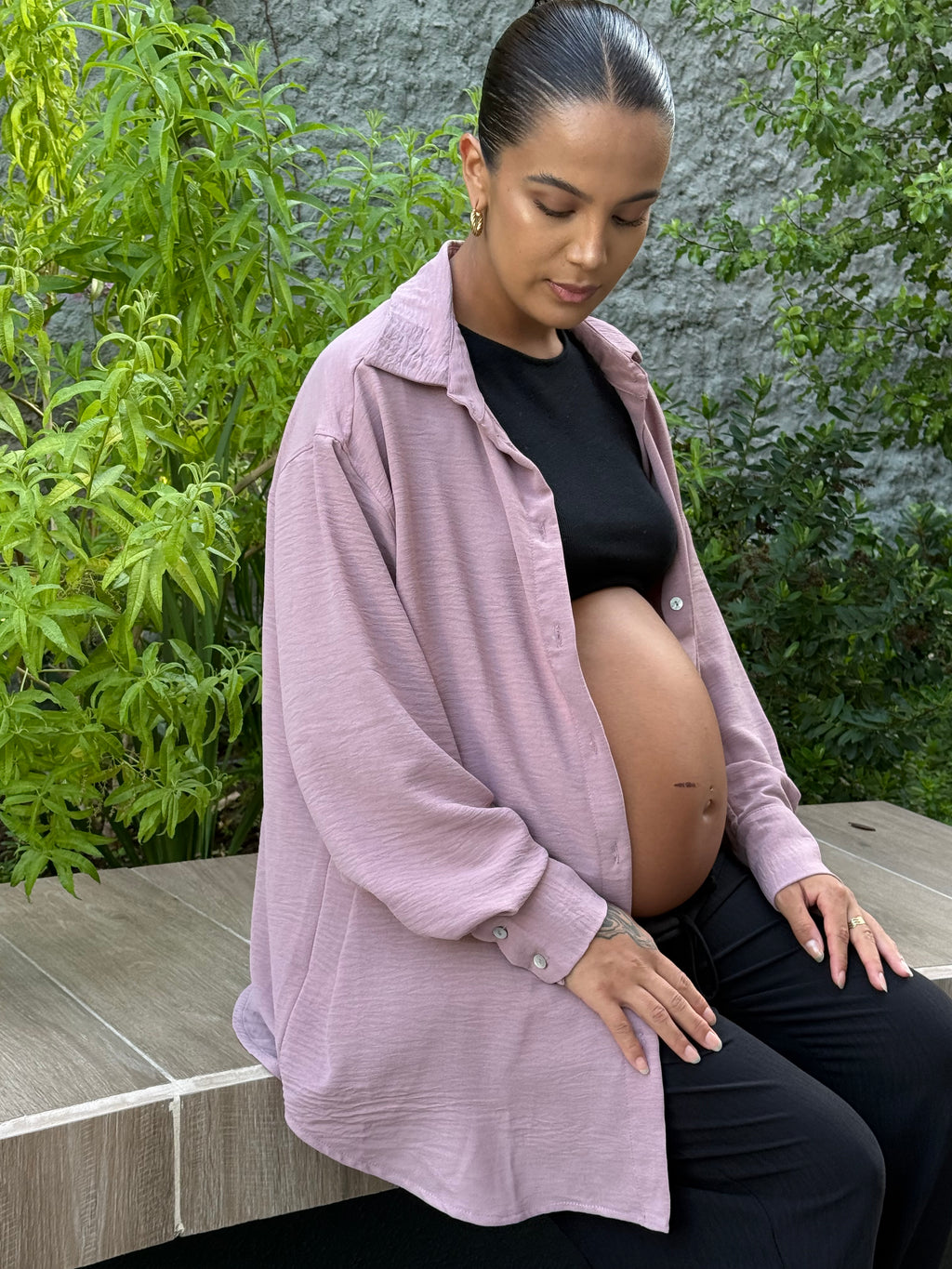 Blusa embarazo y lactancia Mallorca rosa