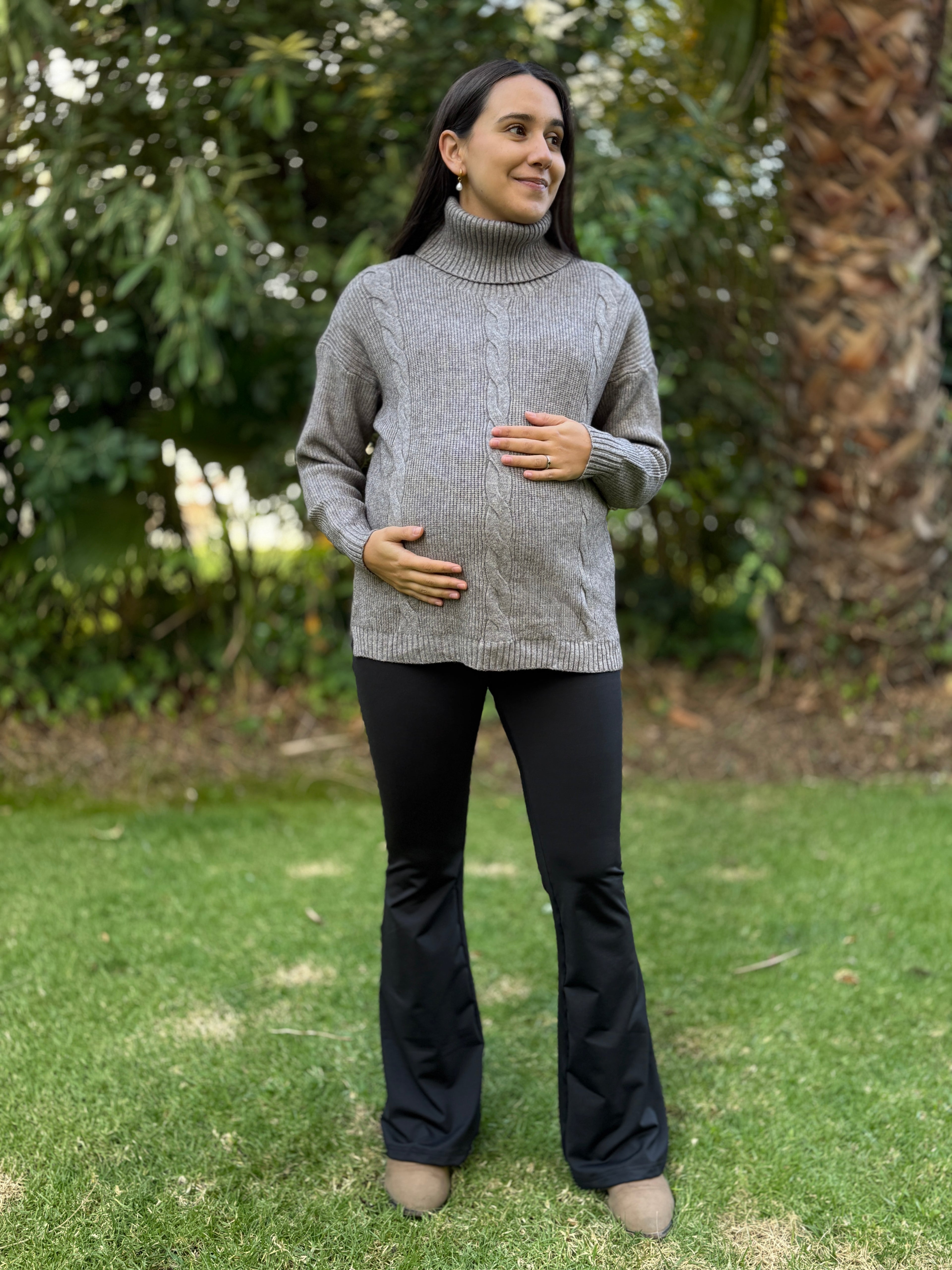 Sweater maternal Aspen Taupe