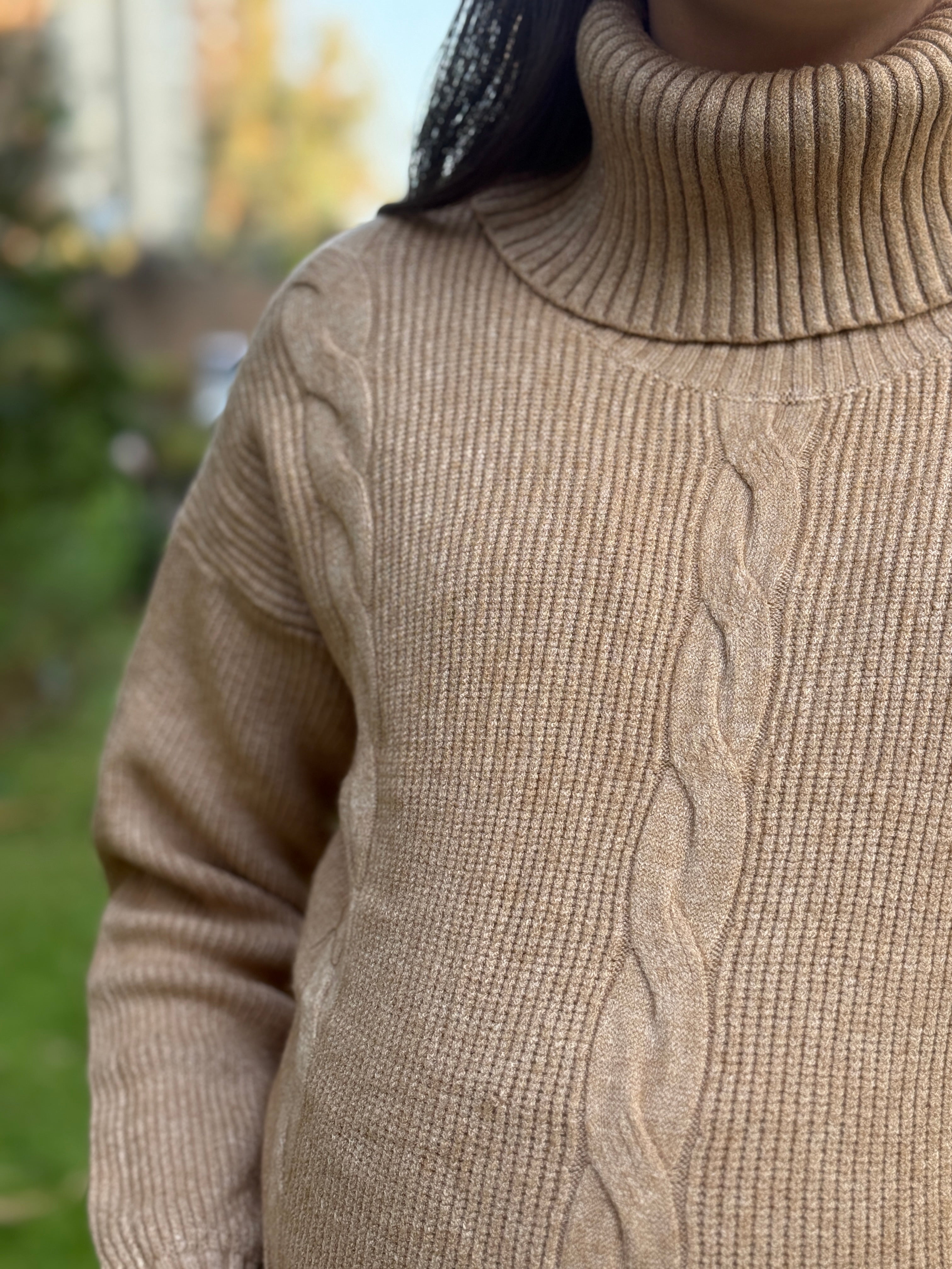 Sweater maternal Aspen Camel