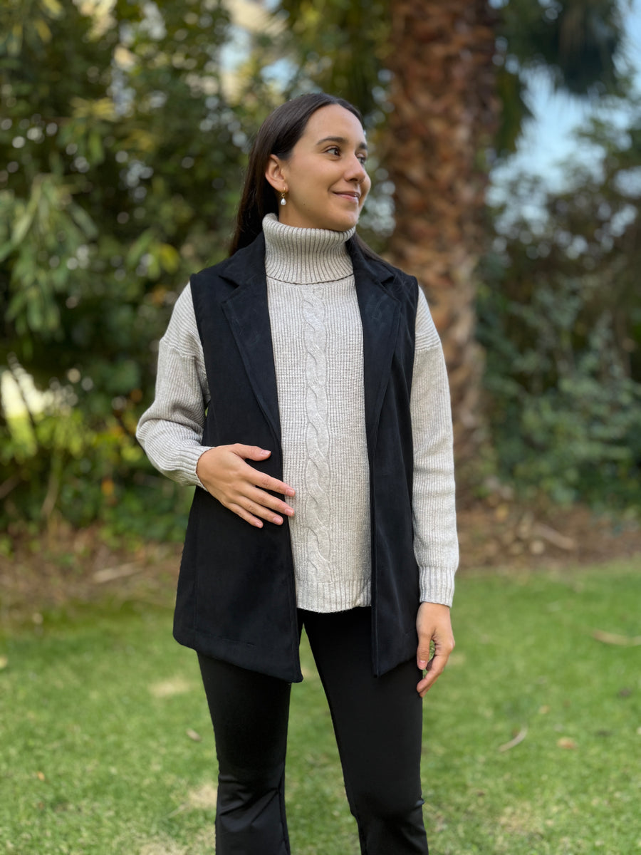 Blazer sastrero Sídney gamuza negro