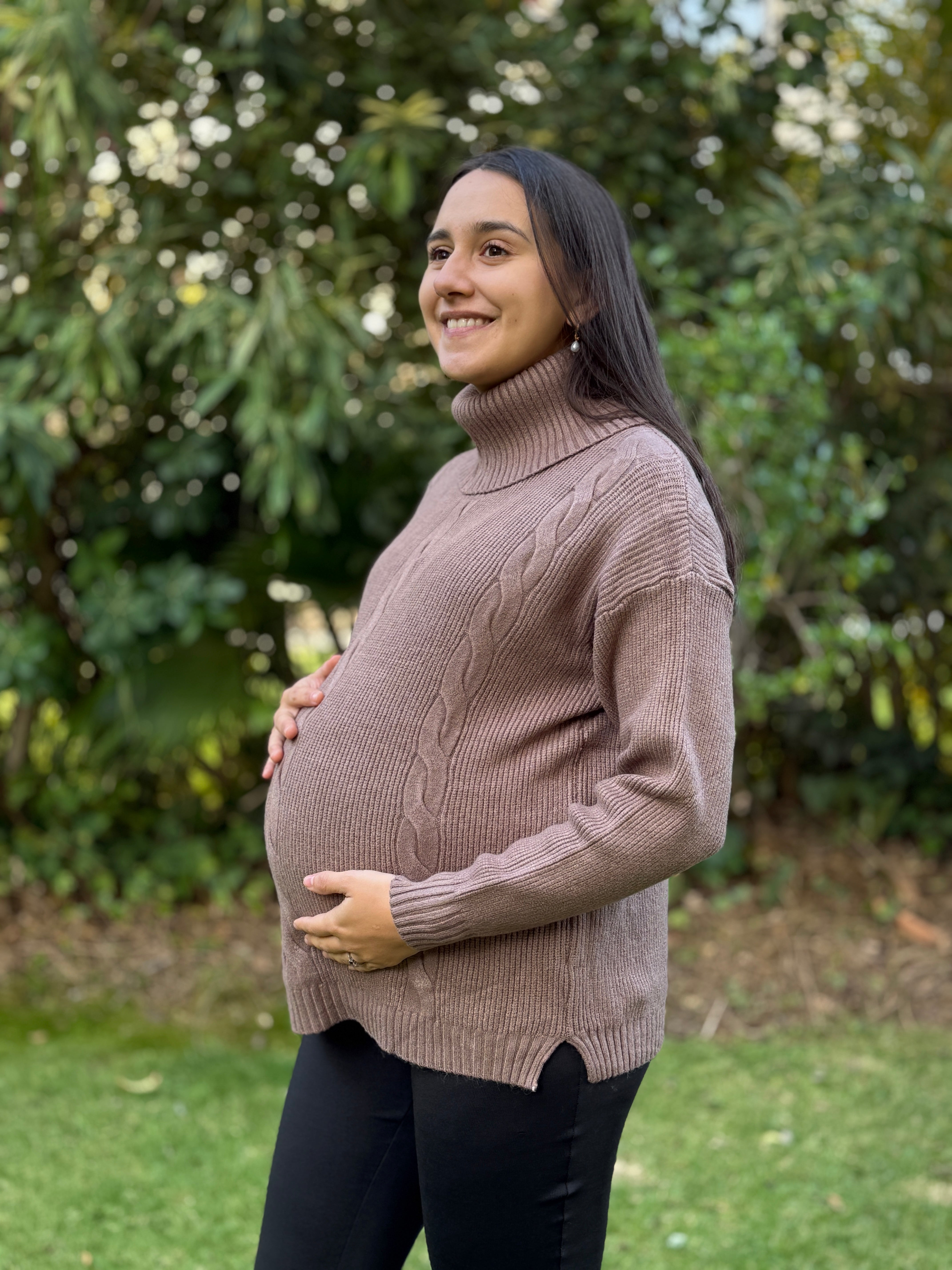 Sweater maternal Aspen Café Imagen secundaria del producto