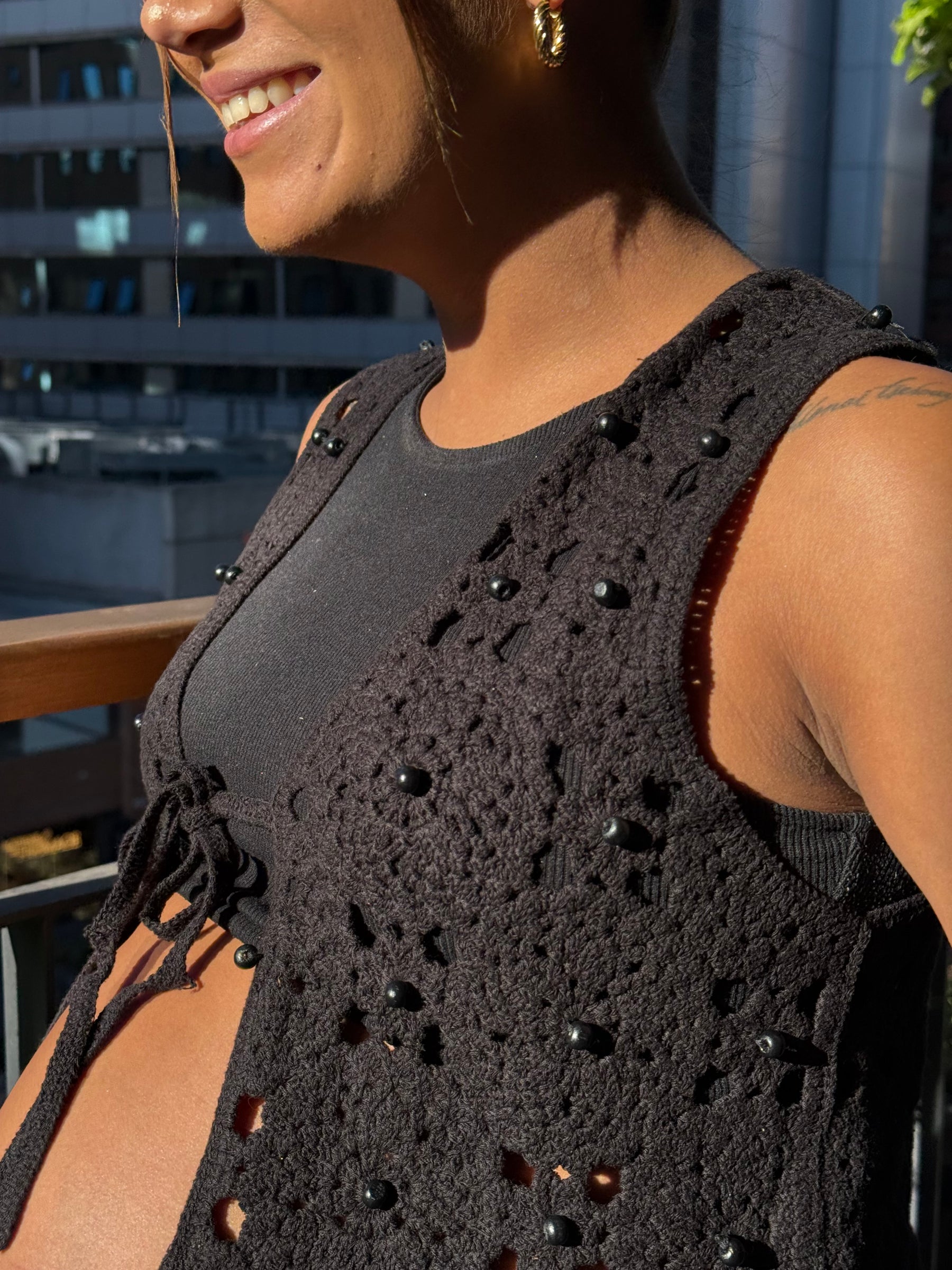 Gillet tejido Río negro