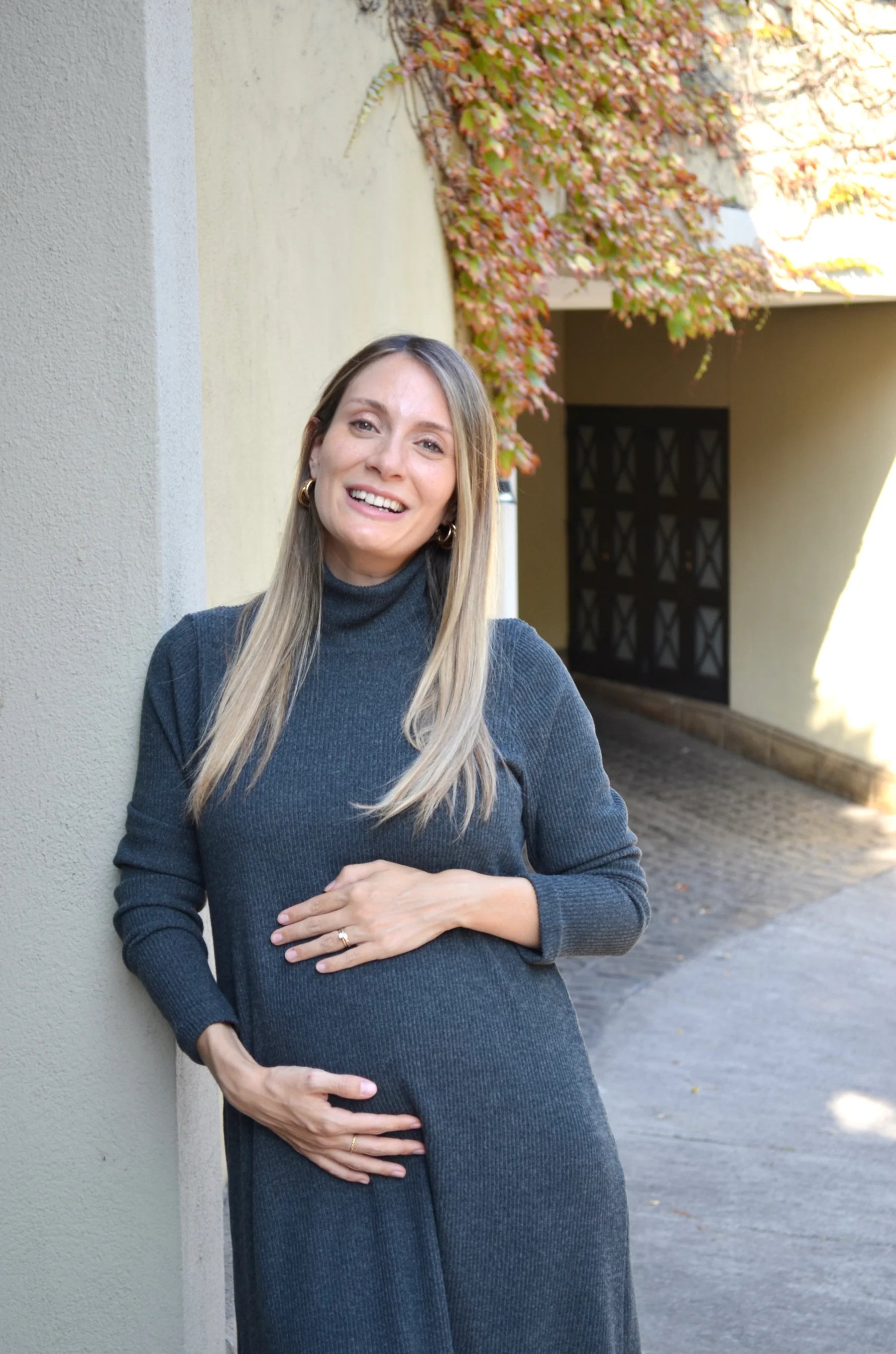 Vestido maternal Niza canutón cuello beatle