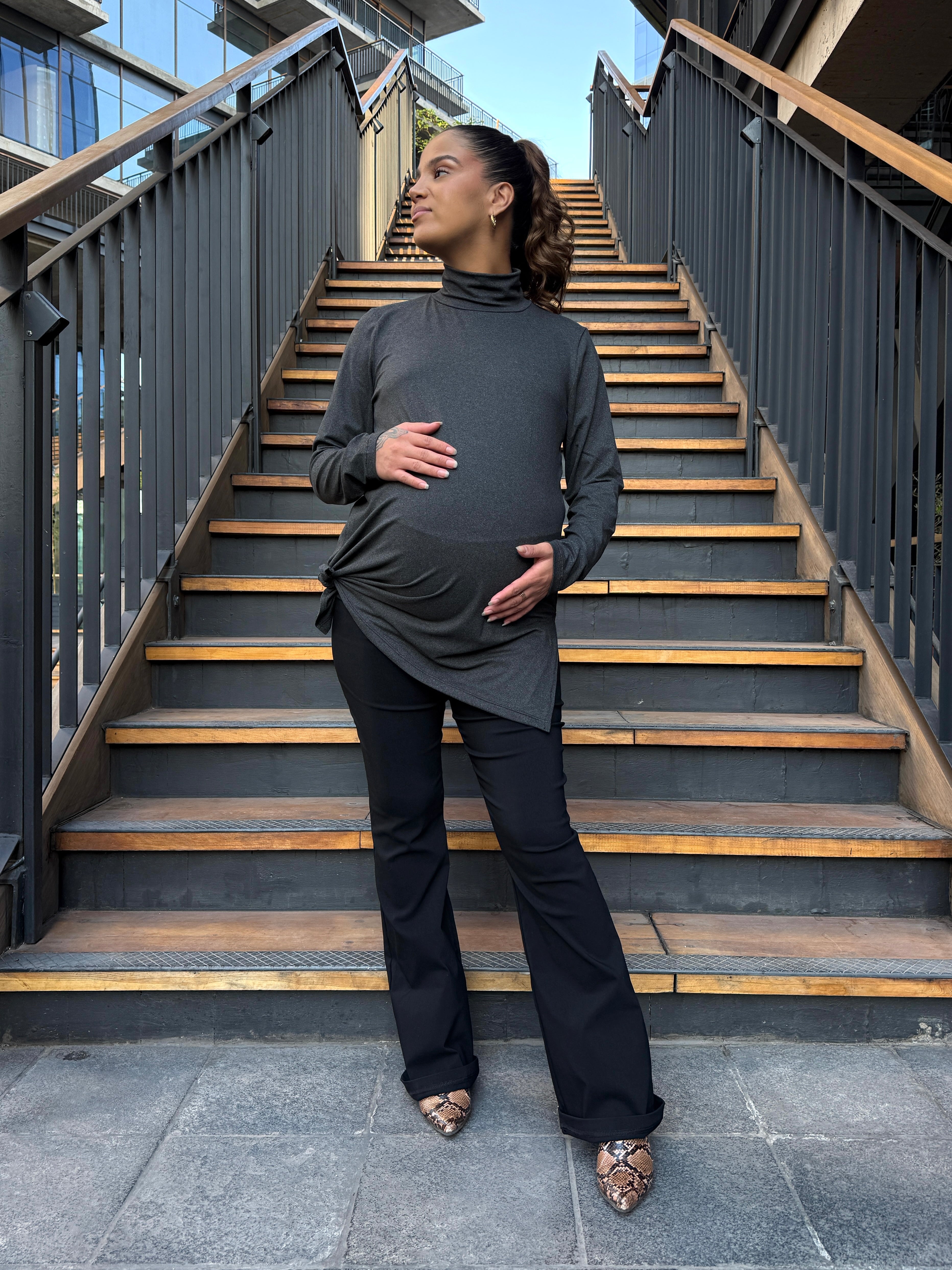 Pantalón maternal Dallas negro Imagen principal del producto