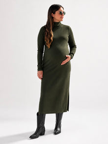 Vestido maternal Niza canuton verde militar
