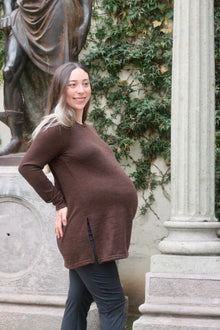 Polera Maternal Santander manga larga Chocolate
