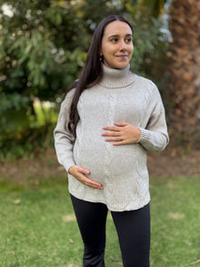 Sweater maternal Aspen Gris