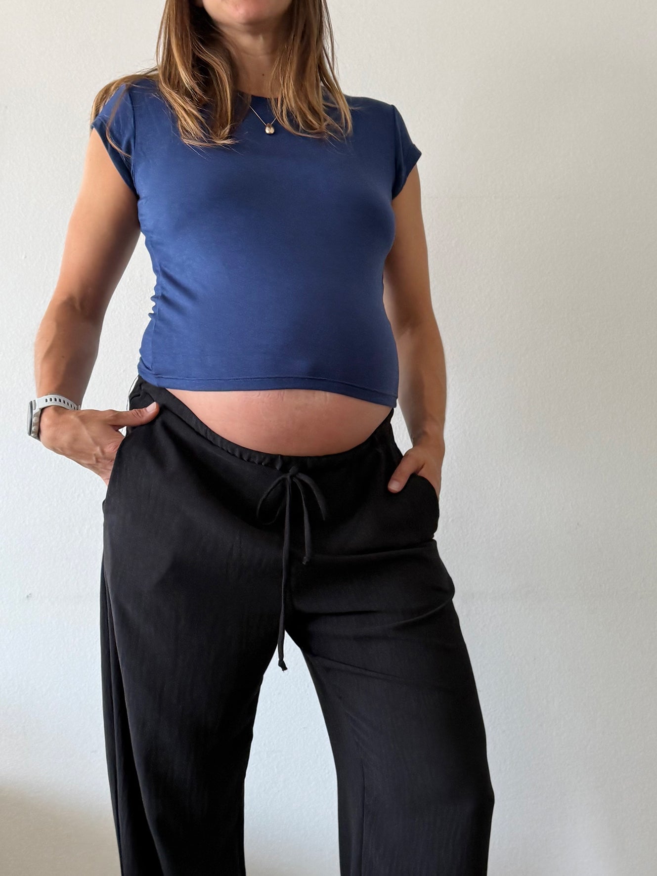 Pantalón maternal Fiyi negro - Trenda 