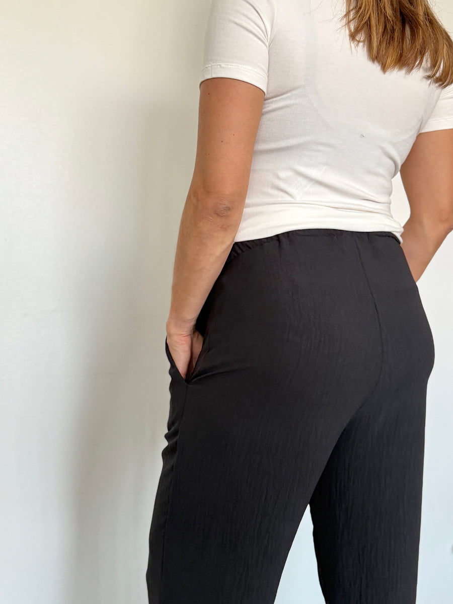 Pantalón maternal Fiyi negro - Trenda 