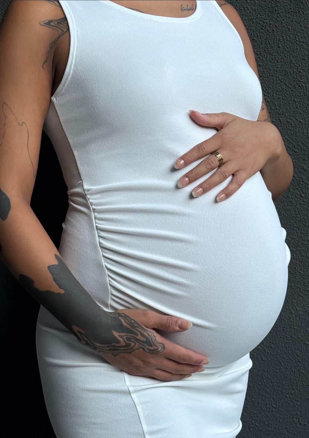 Vestido maternal Dublín blanco