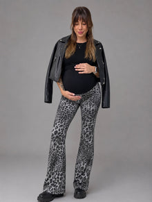 Calza maternal Flare animal print gris